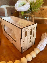 Load image into Gallery viewer, Personalised tape coasters (six) plus holder