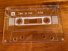 Load image into Gallery viewer, Personalised tape coasters (six) plus holder