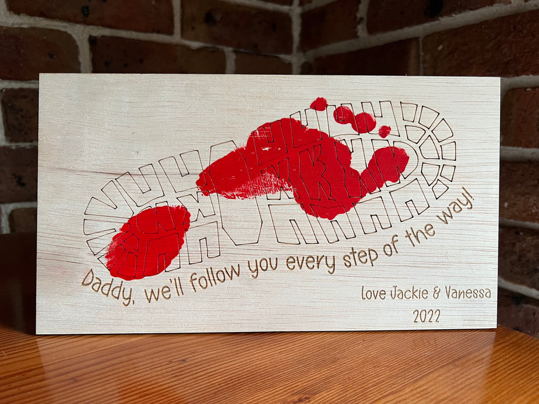 Footprint sign