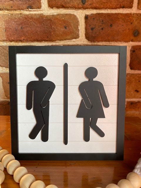 Toilet sign